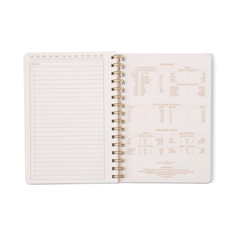 Blue Lattice Twinwire  Notebook - Medium