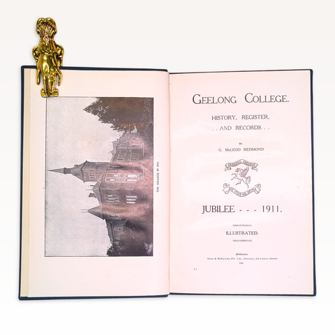 Geelong College, History, Register, and Records (First Edition)