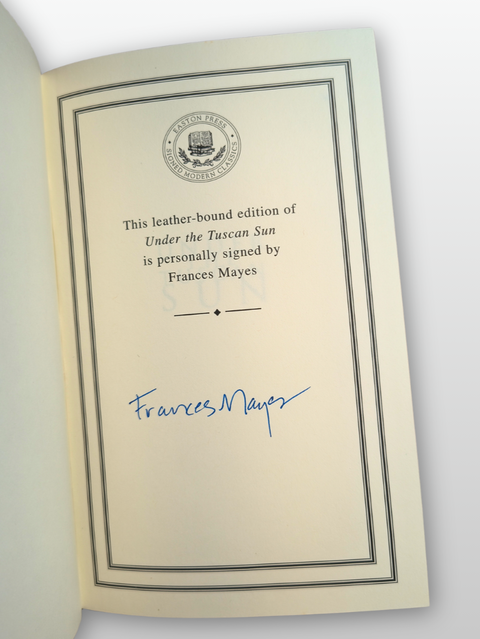 Under the Tuscan Sun (Easton Press Signed Collector's Edition)