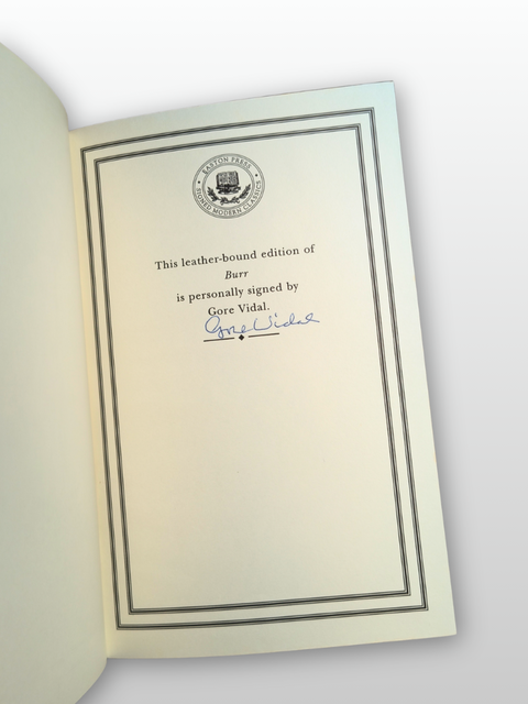 Burr (Easton Press Signed Collector's Edition)