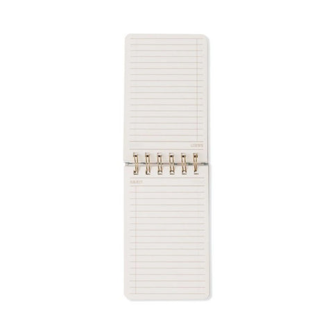 Wavy Blue Jotter - Twin Wire Notepad