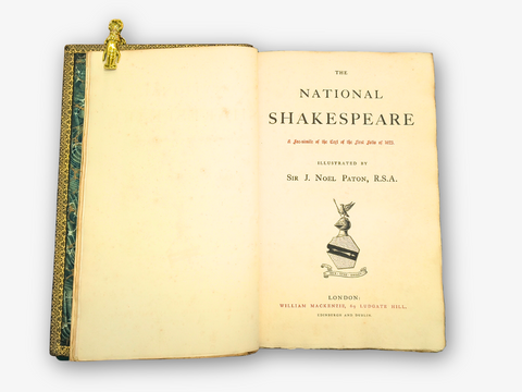 The National Shakespeare: A Facsimile of the Text of the First Folio of 1623, 3 volumes: Comedies, Histories, Tragedies (Deluxe Facsimile of First Edition)