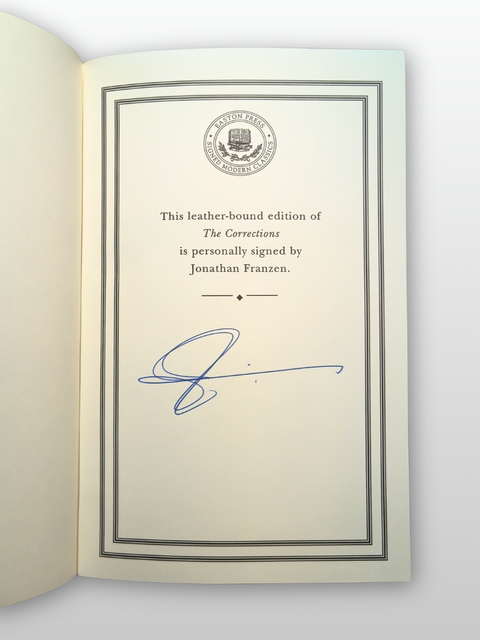 The Corrections (Easton Press Signed Collector's Edition)