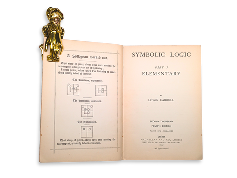 Symbolic Logic: Part 1 Elementary (Association Copy, Inscribed by Author)