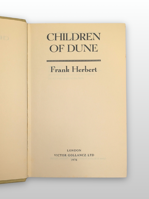Children of Dune (First Edition)