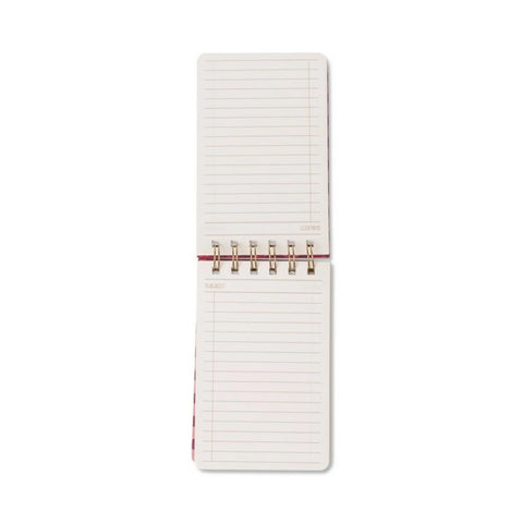 Pinwheel Pink Twinwire Notebook - Medium