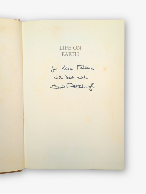 Life on Earth: A Natural History (Inscribed by Author)