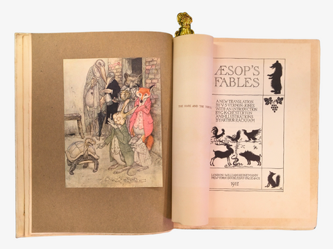 Aesop's Fables (Deluxe Illustrated Edition, Limited & Signed by Arthur Rackham)