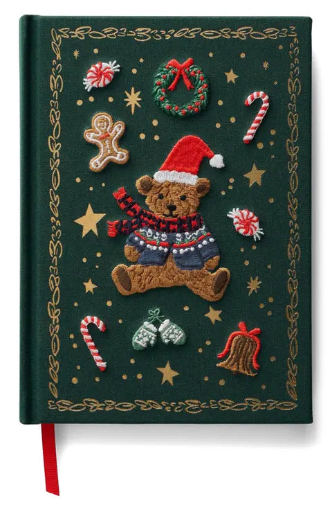 Beary Christmas Embroidered Journal