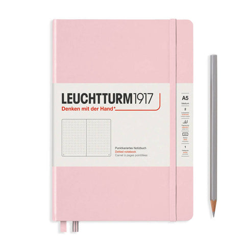 Medium Powder Pink Dotted Hardcover Notebook from Leuchtturm - Harry Hartog gift idea