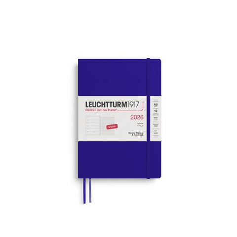 2026 Weekly Planner & Notebook | Medium (A5) | Softcover | Ink