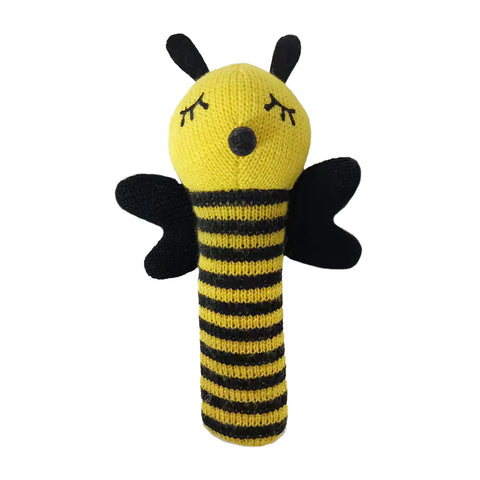 Bumble Bee Knit Rattle