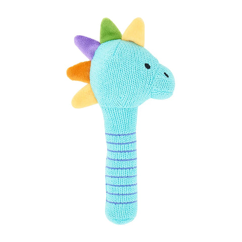 Dinosaur Knit Rattle