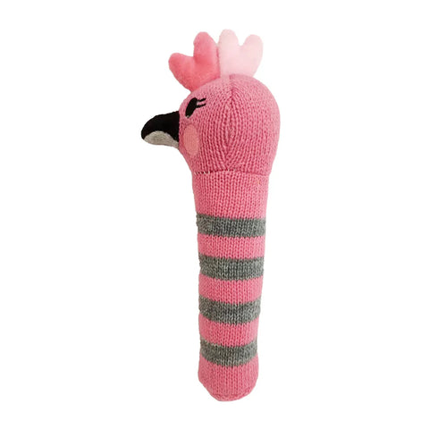 Pink Galah Knit Rattle