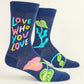 Love You Who Love Men's Socks
