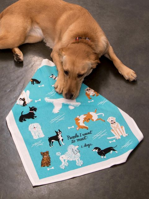 People To Meet: Dogs Tea Towel