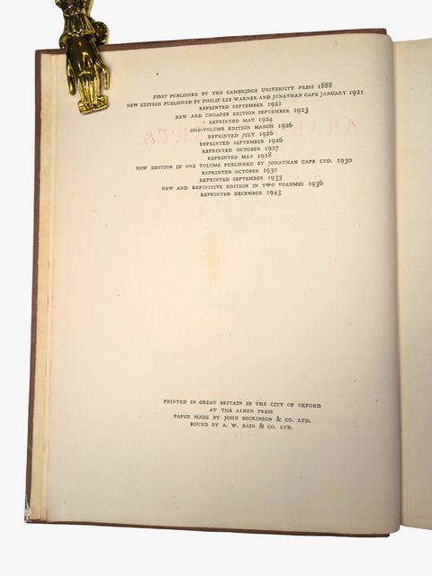 Travels in Arabia Deserta, 2 volumes (New and Definitive Edition, Second Impression)