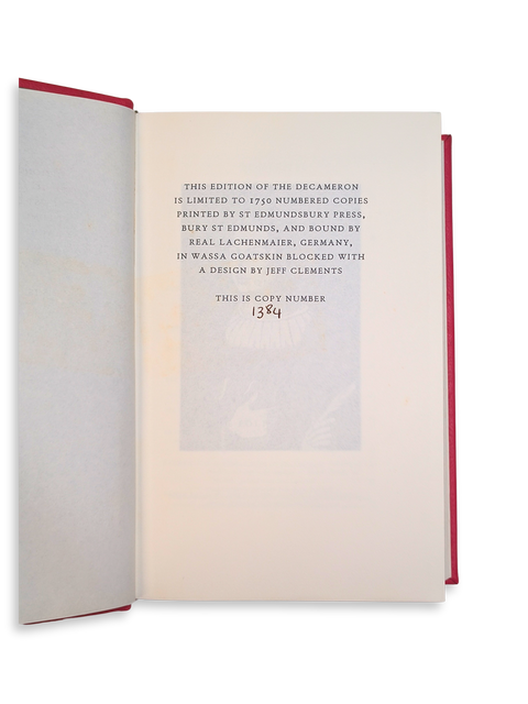 The Decameron of Giovanni Boccaccio (Folio Society Limited Edition)