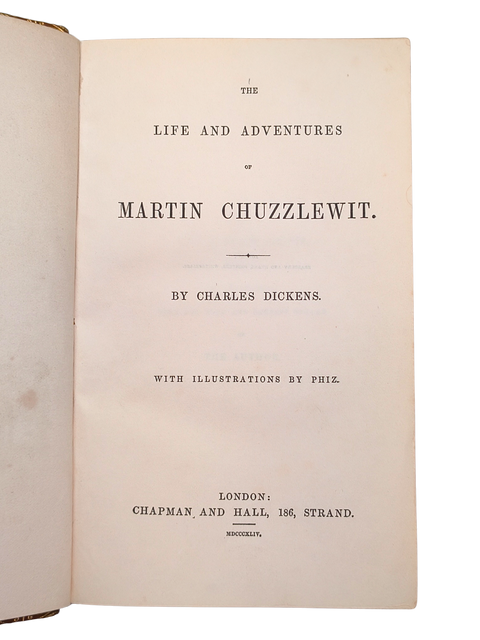 The Life and Adventures of Martin Chuzzlewit (First Edition)