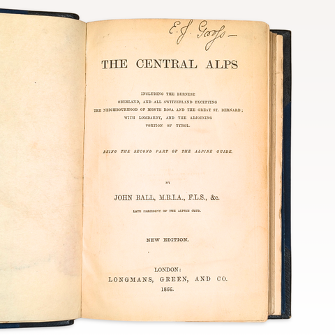 The Alpine Guide, 3 volumes (New and First Editions)