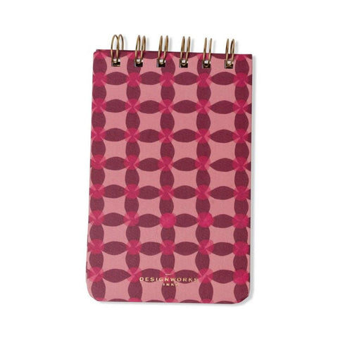 Pinwheel Pink Twinwire Notebook - Medium