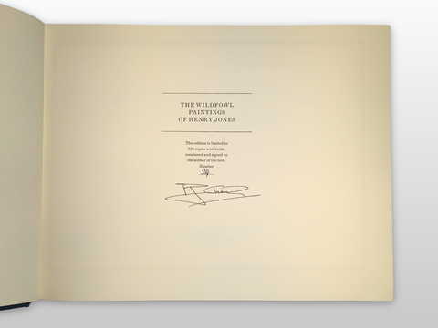 The Wildfowl Paintings of Henry Jones (Limited First Edition, Signed)