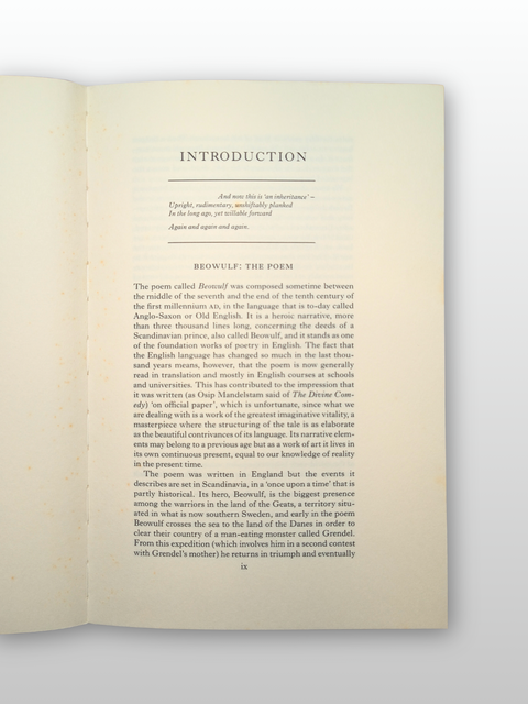 Beowulf: A Verse Translation (First Folio Society Edition)