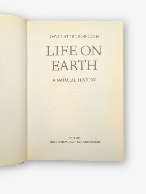 Life on Earth: A Natural History (Inscribed by Author)