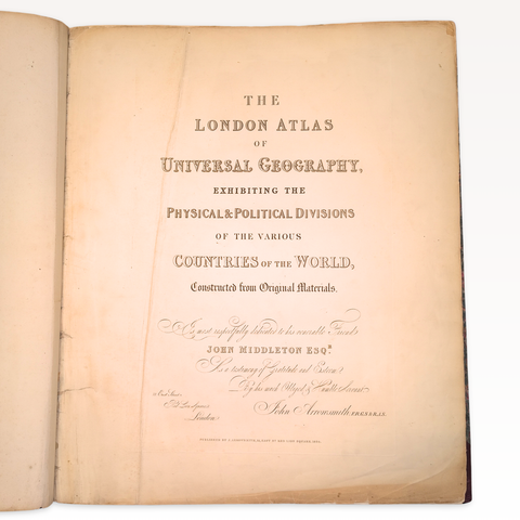 The London Atlas of Universal Geography (1834 First Issue)