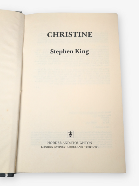 Christine (First UK Edition, First Printing)