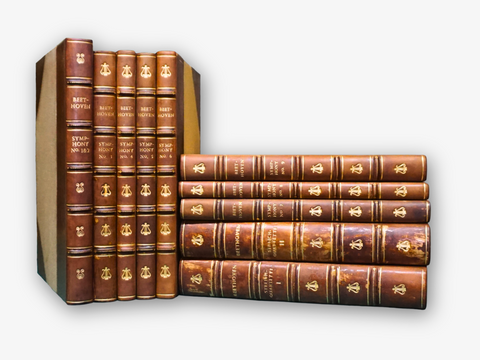 Beethoven's Symphonies 1-9 and string-quarter 1 & 2, 11 volumes.