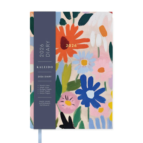 Gouache Floral A5 Diary 2026