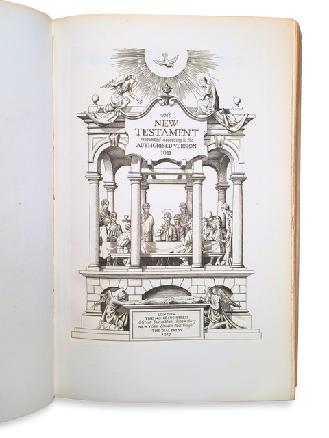 The Holy Bible, with the Apocrypha, 5 volumes (Nonesuch Press Edition)