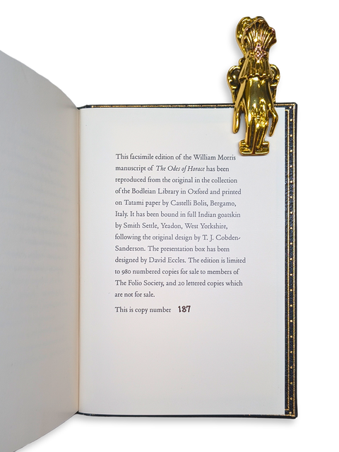 The William Morris Manuscript of The Odes of Horace (Folio Society Limited Edition)