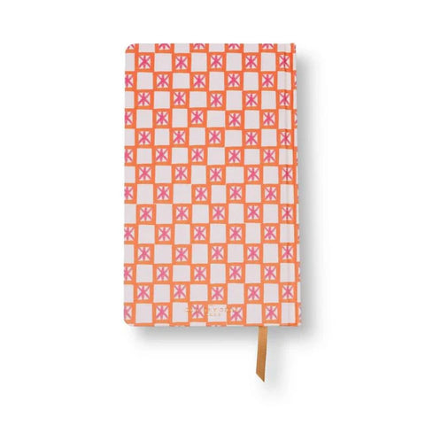 Orange Check Journal - Medium