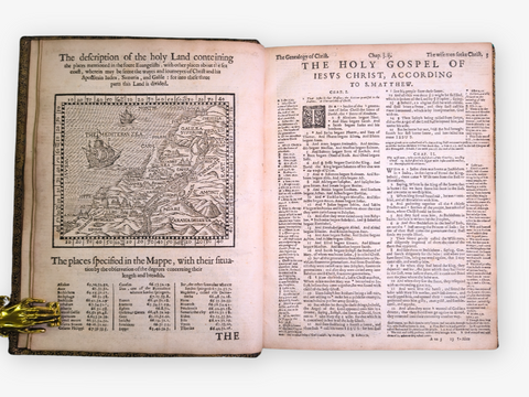 THE GENEVA BIBLE, or "Breeches" Bible, in two volumes, with the Scottish Metrical Psalter (c.1599 edition)