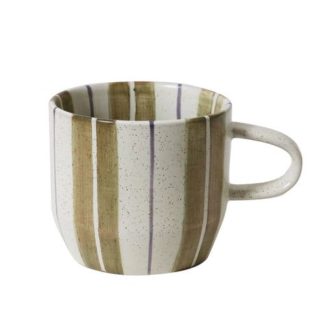 Olive Stripe Mug | Cat's Pyjamas