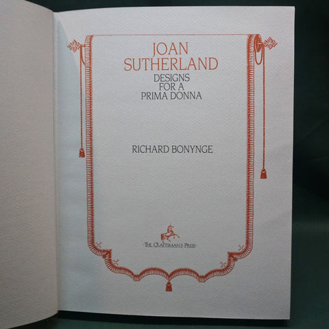 Joan Sutherland: Designs for a Prima Donna (Signed Deluxe edition)