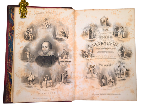 The Complete Works of Shakspere: Revised from the Original Editions, with Historical and Analytical Introductions to each Play, also Notes Explanatory and Critical, and a Life of the Poet (Fine Bound Edition)