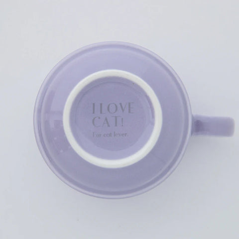 I LOVE CAT! Mug - Lavender