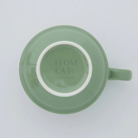 I LOVE CAT! Mug - Sage