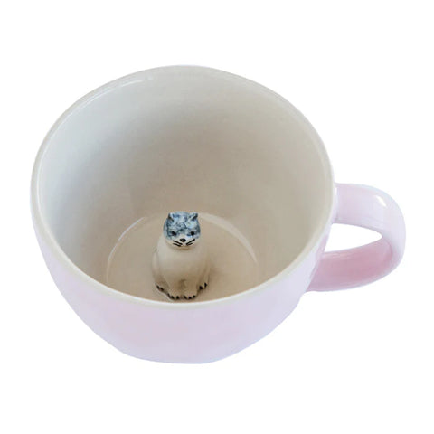 Cat Figurine Mug