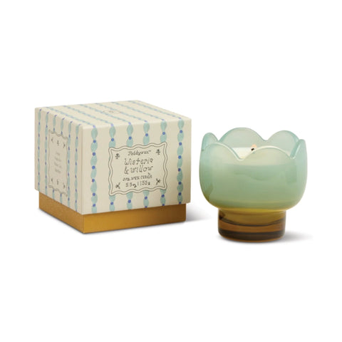 Tulip Glass Candle Wisteria & Willow