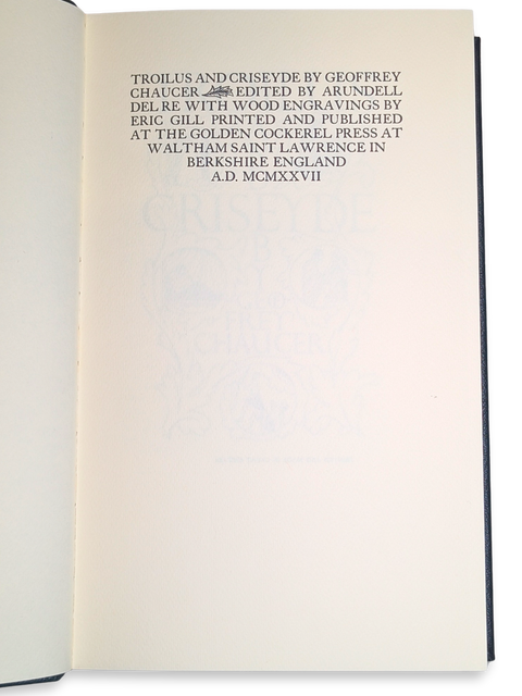 Troilus and Criseyde (Folio Society Limited Edition)