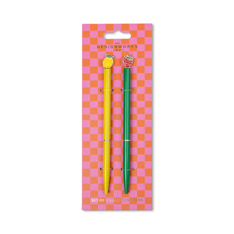 Metal Ballpoint Icon Pen - Fruit