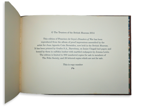 Disasters of War (Folio Society Limited Edition)