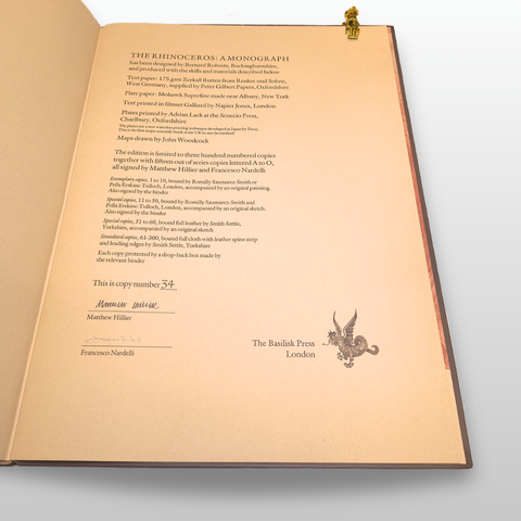 The Rhinoceros: A Monograph (Special Limited Edition)