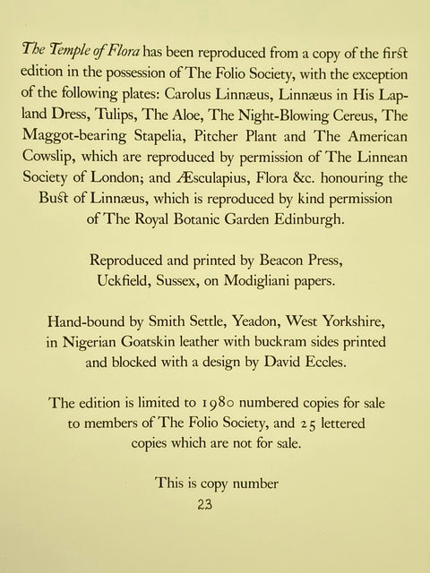 The Temple of Flora (Folio Society Limited Edition)