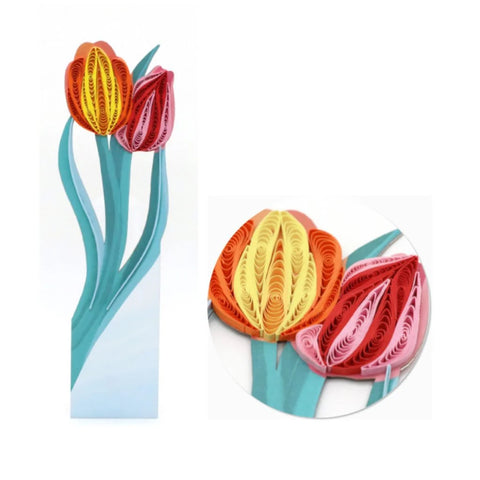 Tulips Filigrana Bookmark
