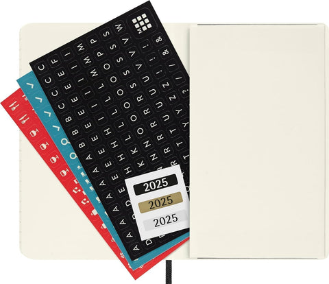 MS Black Weekly Soft Pocket Diary 2025